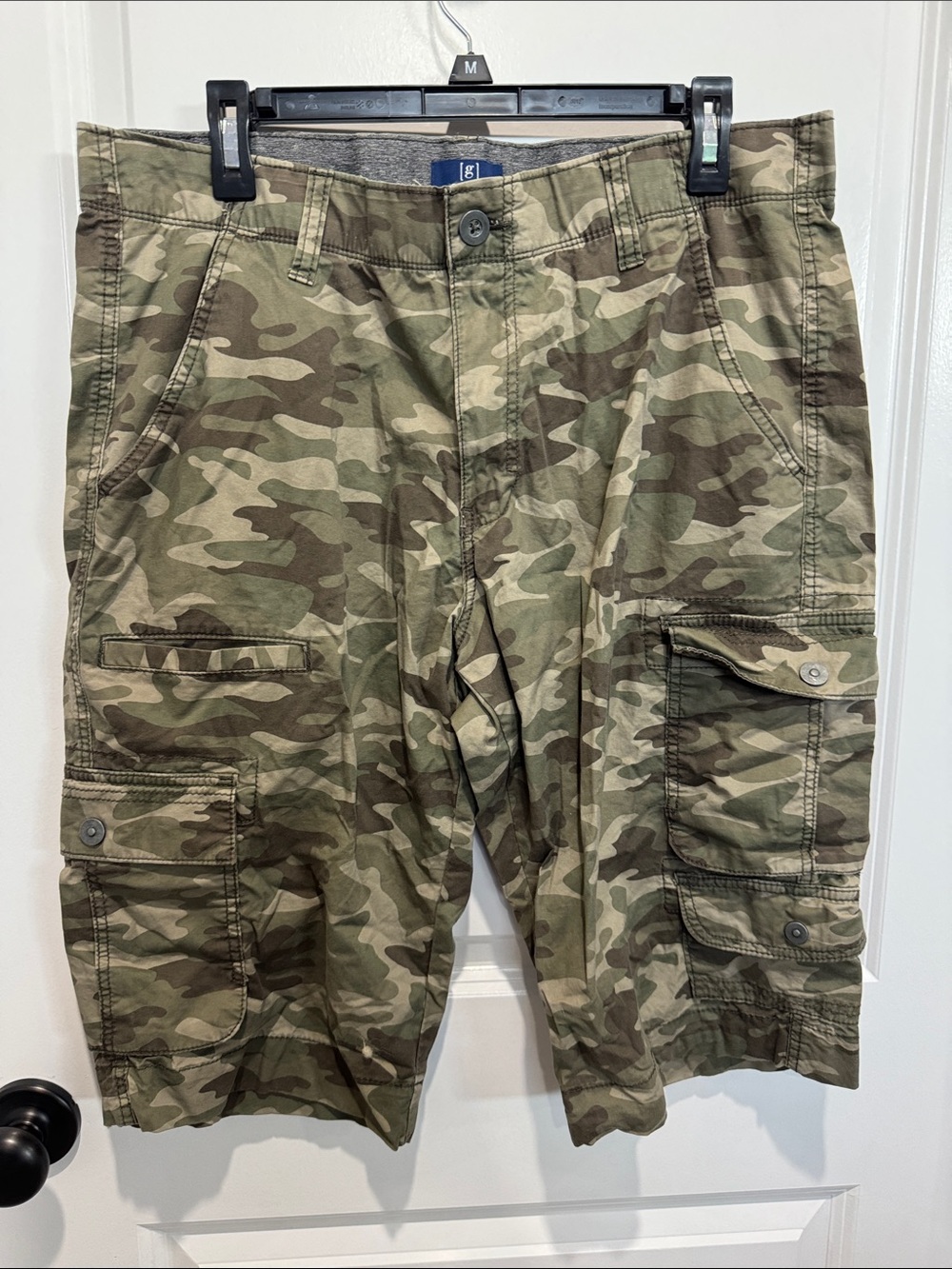 George Men’s Camo Cargo Shorts - Olive/Tan
